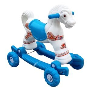 PLASTIC CHETAK HORSE WITH ROCKING FUNCTION AND RUNNING Car Non Battery Operated Ride On