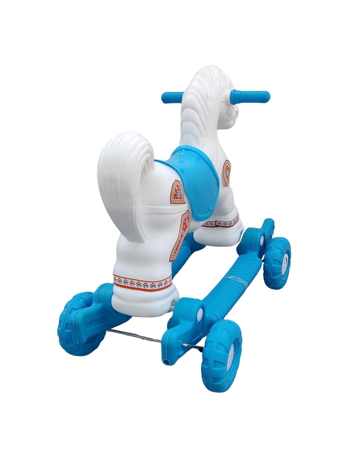 PLASTIC CHETAK HORSE WITH ROCKING FUNCTION AND RUNNING Car Non Battery Operated Ride On - Image 4