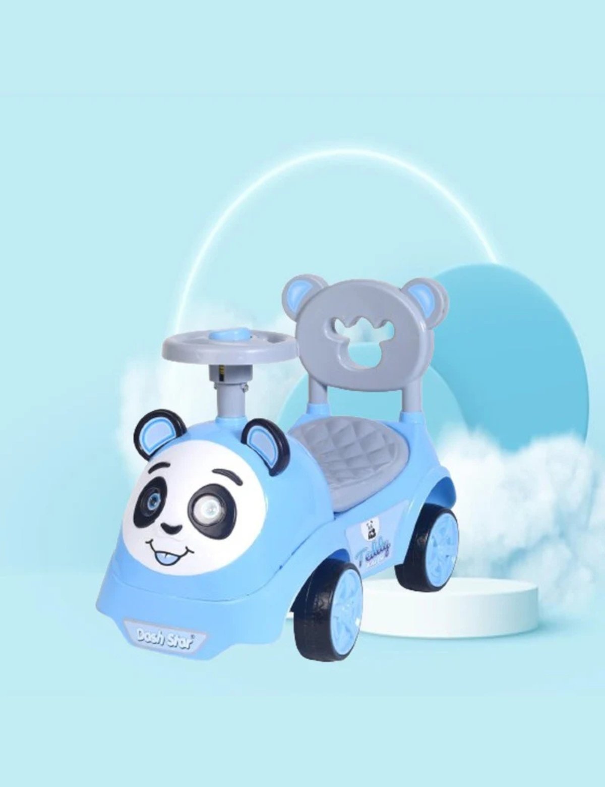 Teddy DX Dash Star Kids Ride On Car Toy with Music, Sound, Lights and Backrest Seat Rideons & Wagons Non Battery Operated Ride - Image 3