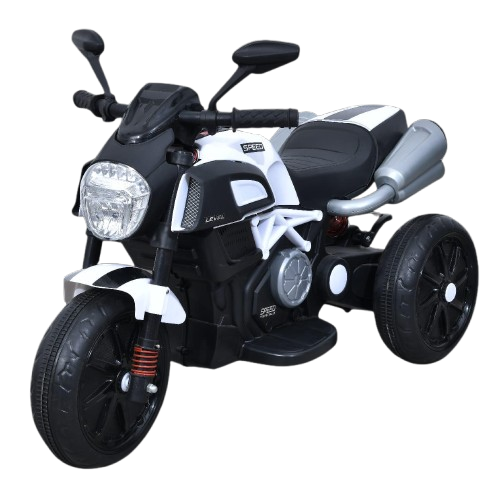 Ducati Ride 3 Wheel Battery Operated Ride On Bike for Kids, 2 to 4 Years with Rear Suspension , Black Bike Battery Operated Ride On