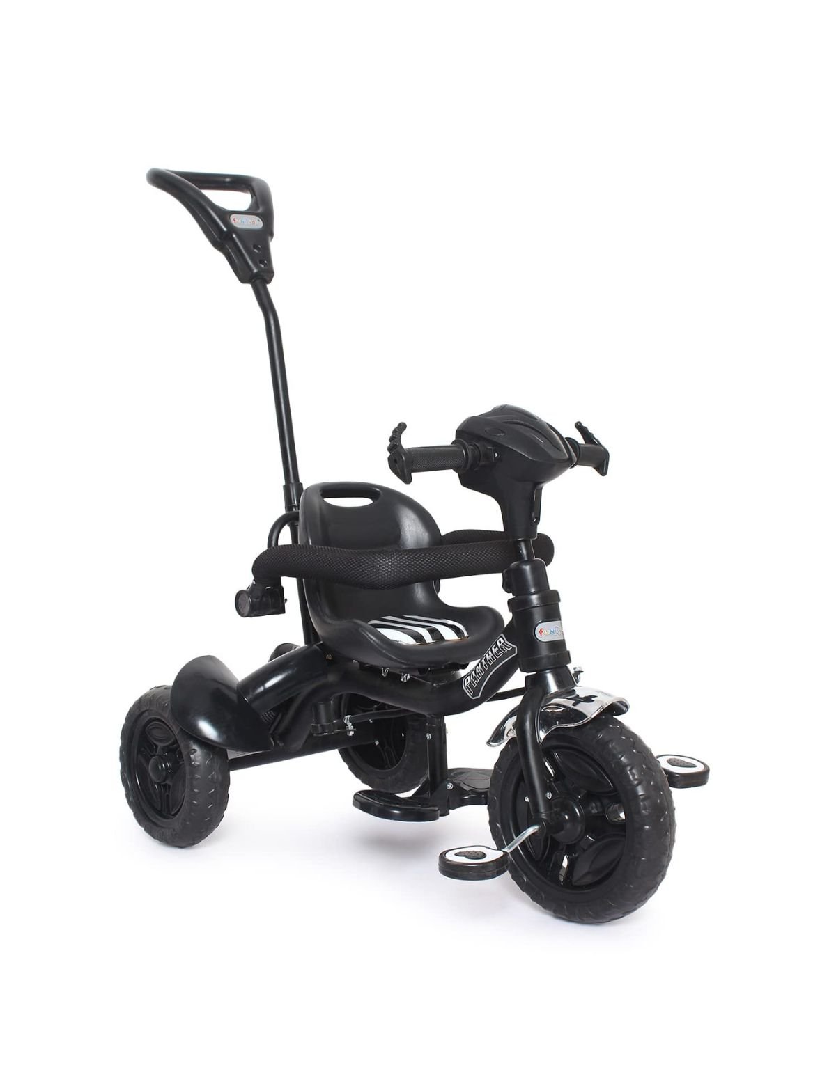 Fun Ride Kid's Tricycle Panther 2 in1 for 1 to 5 Years - Plug and Play Baby Trike with Music and Lights with Removable Parental Control Handle