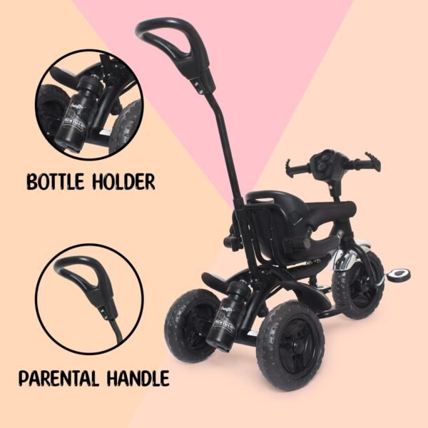 Fun Ride Kid's Tricycle Panther 2 in1 for 1 to 5 Years - Plug and Play Baby Trike with Music and Lights with Removable Parental Control Handle - Image 3