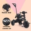 Fun Ride Kid's Tricycle Panther 2 in1 for 1 to 5 Years - Plug and Play Baby Trike with Music and Lights with Removable Parental Control Handle - Image 2
