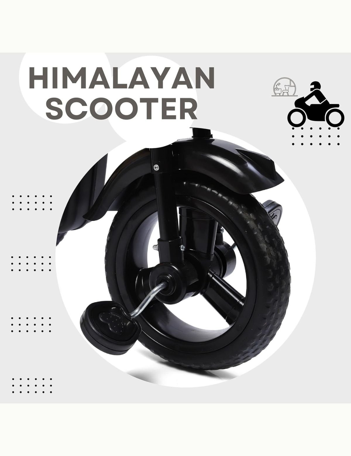 Fun Ride Himalayan Kids Tricycle - Front Headlight, Musical - 1 Year to 5 Years - - Image 7